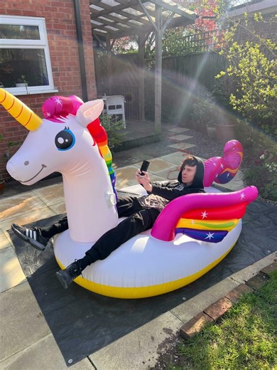 Intex adult sized unicorn and whale,pic slideshow! March 2026.