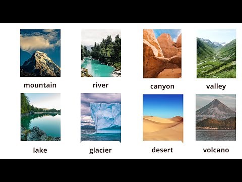 🏜️ Las Formas del Relieve ✅ | 🌎 Accidentes Geográficos en Inglés ✅