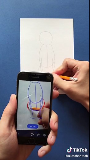 Sketchar mobile app on TikTok