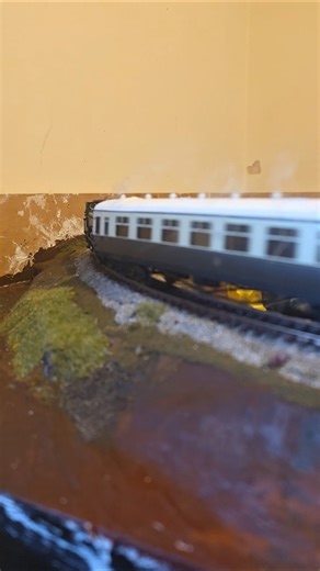 Bachmann pannier tank flying around smoking #viral #train #rail #video #modeltrains #shorts #smoker