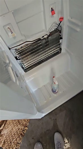 ❄️ Insignia refrigerator repair. Claim: not cold. Leak of coolant. Same day repair.