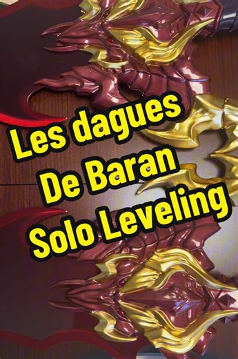 Les dagues de Baran avec support mural inclus de Solo Leveling #baran #sungjinwoo #sololeveling #dagger #sololevelingedit