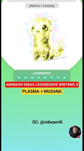 ANIMASH EMAS LEGENDARIS BINTANG 8 PLASMA + MUSANG