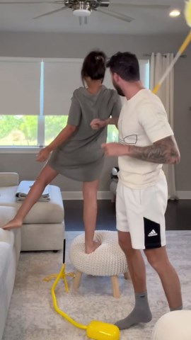 Ryan & Jen Hamilton (HAMMY TV) on Instagram: "🚀 launcher prank on wife😫🤣"