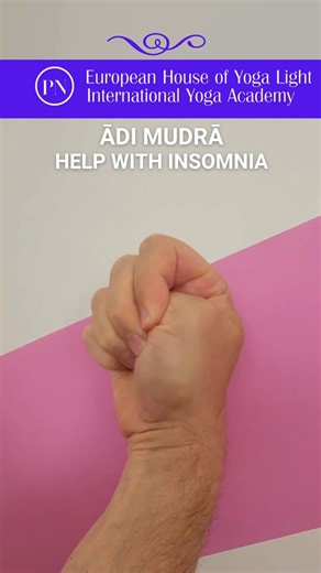 Ādi Mudrā #YogaMudra #sleepbetter #calmmind