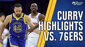 Steph Curry highlights: Watch Warriors star score 29 points vs. 76ers
