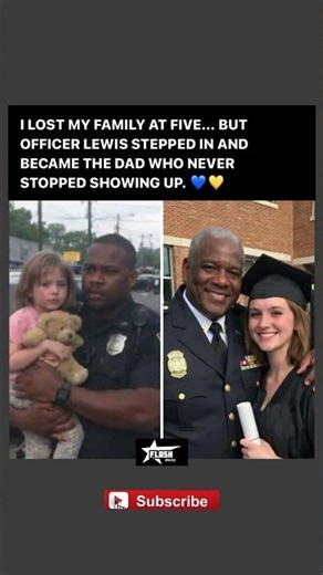 Cop Becomes Real Dad to Orphaned Kid – Heartwarming True Story! 💙 #shorts