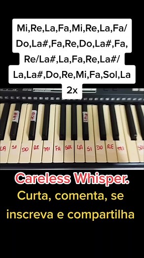 Easy Careless Whisper Piano Tutorial