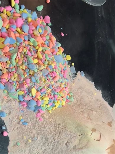 Satisfying ASMR Baking Soda Pebbles Crushing Sounds