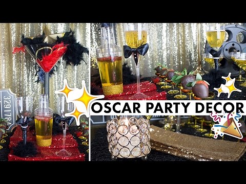 Hollywood Party Theme Oscar Centerpiece Decorations | BalsaCircle.com