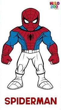 Spiderman Coloring for Kids 🕷️ | Marvel Superhero Fun