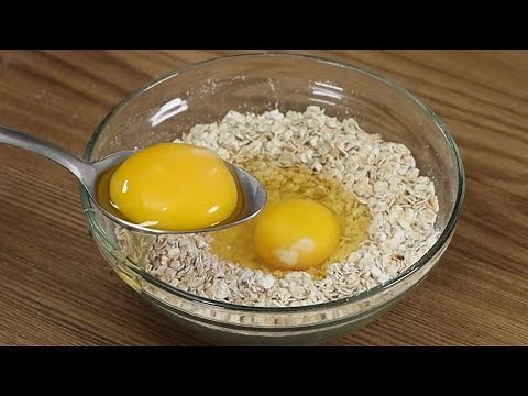 If you have 2 eggs and 1 cup of oatmeal, make this recipe in less than 5 minutes!