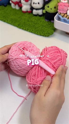 Crochet with Mai | Crochet Pig 🐷 Pattern by me 🙈 Tutorial available on my YT channel. #crochet #amigurumi #crochetideas #handmade #crochetersofinstagram... | Instagram