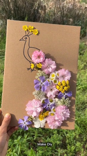 How To Make DIY Flower Peacock Cardboard Craft Idea | Easy Aesthetic Wall Decor | Best Out of Waste