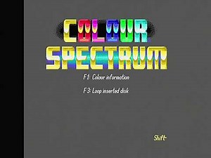 C128: Colour Spectrum VDC 80 color demo by Crest