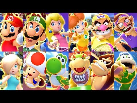 Mario Tennis Aces - All Special Shots