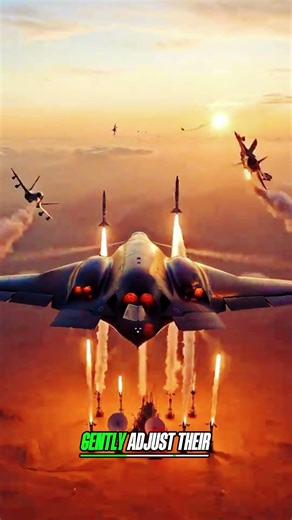 Stealth Aircraft at Sunset | Cinematic Jet Formation Above Clouds #militarytech #stealthbomber