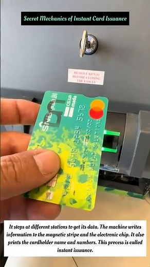 Secret Mechanics of Instant Card Issuance