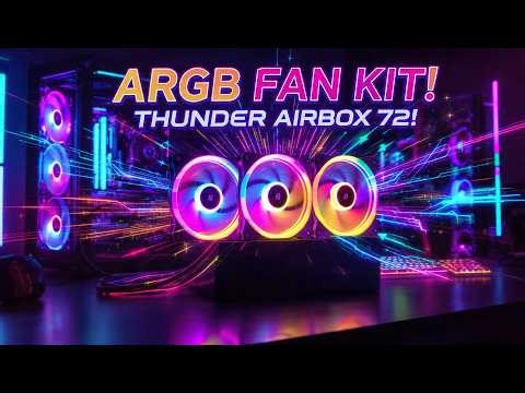 MOST LOVED BY PAKISTANI PC GAMERS THUNDER AIRBOX 72 3 IN 1 ARGB FANS KIT #pc #trend #viral #gaming