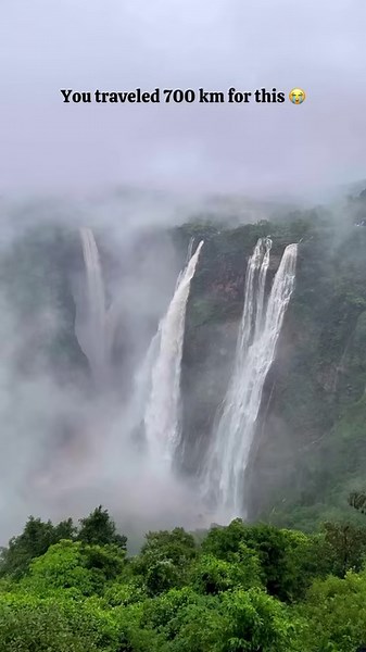 One of India’s highest waterfalls ✨ #Karnataka #southindian #Waterfall | The Untold Trails