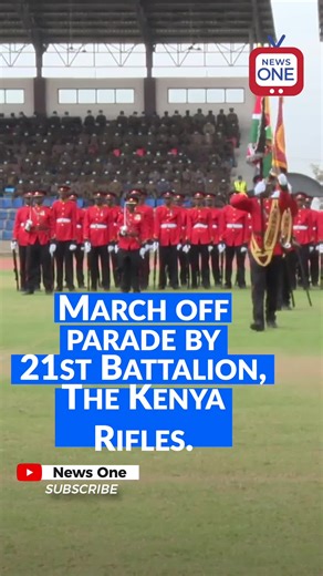 Fantastic marching skills by the 21st Battalion, the Kenya Rifles #newsonekenya #Kenya