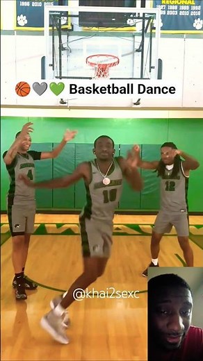 🏀🩶💚 BASKETBALL DANCE MOVES #highschool #basketball #dance