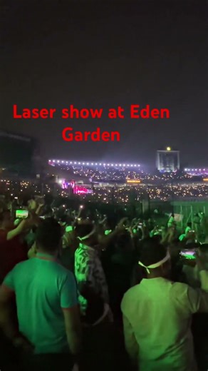 Laser Show at Eden Garden . #cricket #bcci #cricketfan #icct20worldcup2026 #westindiescricket