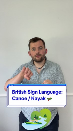 Today’s new Sign in British Sign Language is? Today’s sign is #Canoe / #Kayak ! Join me everyday for new signs in British Sign Language! #deaf #bsl #sse #signlanguage #paris #sports #athlete #team #TeamGB #🛶 Note: I’m from the South UK so some signs are regional! | The Deaf Chef