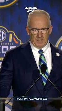 SEC Commissioner Greg Sankey speaks on transparency with officiating