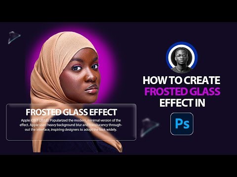 Quick Photoshop Tutorial: Glass Morphism (New Design Trend 2025)