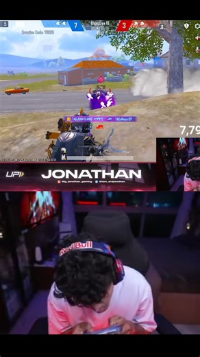 Jonathan 1v2 Clutch vs Top Esports Players 🔥 #bgmi #pubg #gaming #trending #shorts