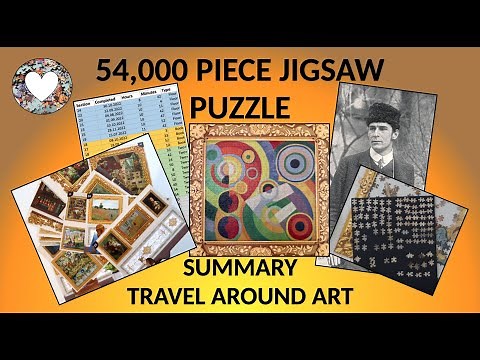 THE SUMMARY!! EPIC 54,000 Piece Jigsaw Puzzle: Travel Around Art from Grafika