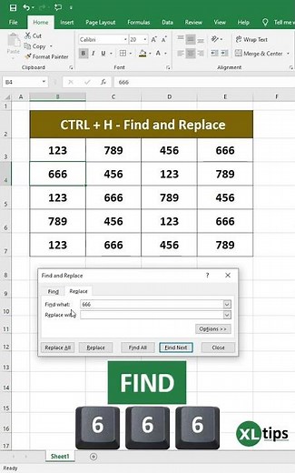 Excel Shortcut: Mastering CTRL + H for Efficient Find and Replace Operations in Excel #shorts