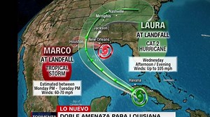 Laura amenaza a EE.UU. luego de causar estragos en el Caribe; Marco se debilita - CNN Video
