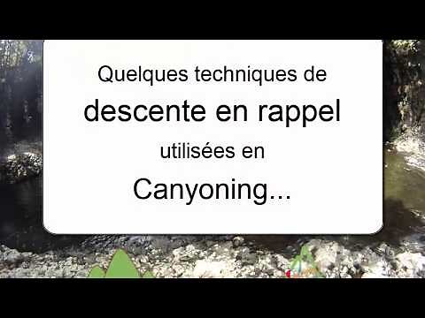 Canyoning techniques de descente en rappel