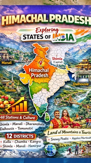 Himachal Pradesh ⛰️| Exploring States of India 🇮🇳