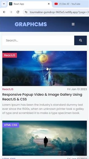 Build a Simple Blog #reactjs #nextjs #frontend #programming #devat #css #html #javascript #shorts