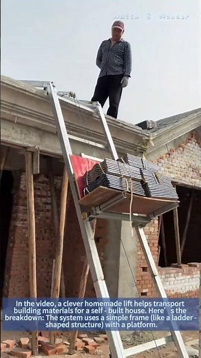 Homemade Lift: A Game - Changer for Self - Built House Material Transport