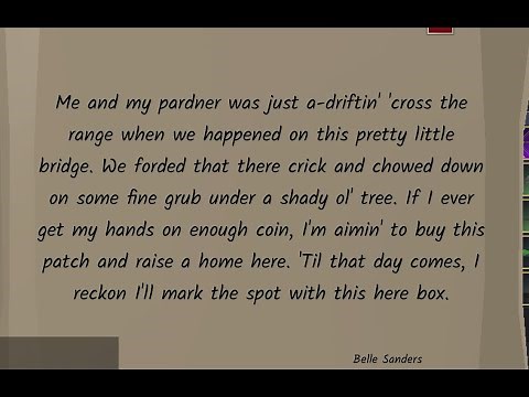 !!!Wild West Treasure Clue!!! Me and my pardner was just a-driftin cross the range