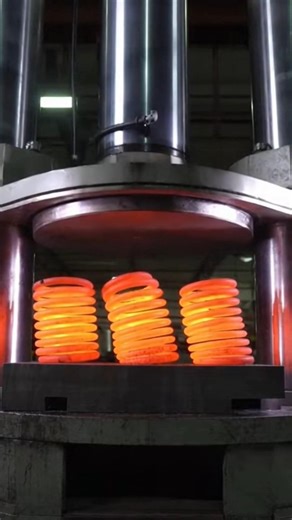 3 Red-Hot Springs Crushed Into One by a Hydraulic Press 🔥