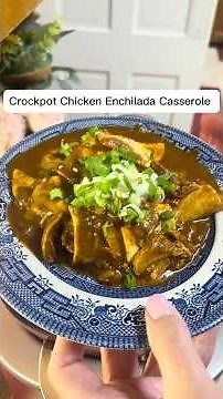 Low Carb Crockpot Chicken Enchilada Casserole
