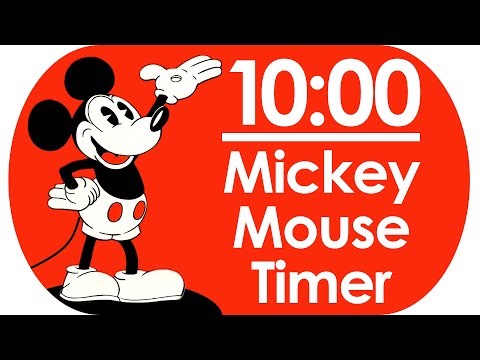 10 Minute Mickey Mouse Countdown Timer ⏳ with Music 🎵 | Vintage Disney Timer