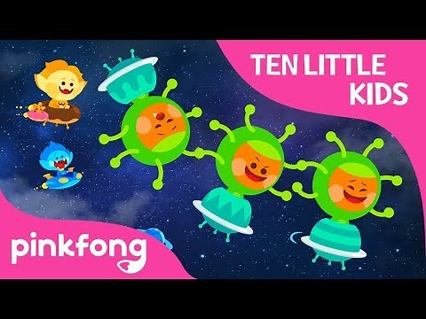 Ten Little Alien Kids | Ten Little Kids Songs | Pinkfong Songs for Children