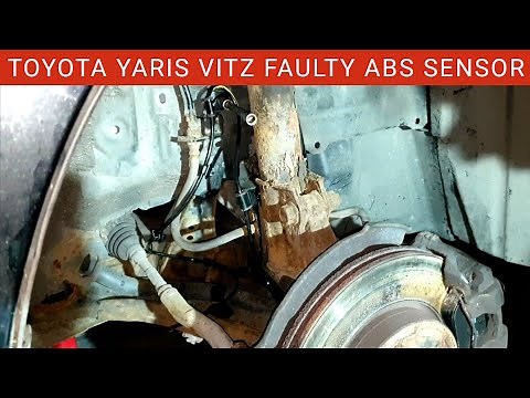 Toyota Yaris Vitz ABS Sensor Cable Replacement Job || How to Fix an ABS Fault on Toyota Yaris Vitz
