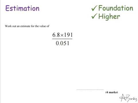Estimation | Foundation and Higher GCSE | JaggersMaths