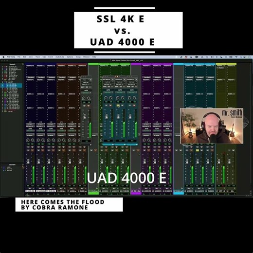 Quick SSL 4K E vs. UAD 4000 E Clip #musicproduction #audiomixing #audioproduction #shorts #mixing