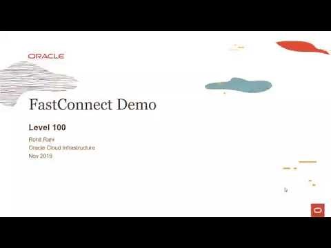 FastConnect Level 100 - Part 2: FastConnect demo