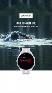 Swim. Bike. Run. In one sports app. Forerunner 965 has a dedicated triathlon activity ready and waiting. | Garmin