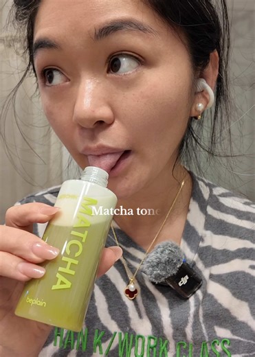 Smells like real matcha! Wanted to drink it so bad #tiktokshopcreatorpicks #newyearnewme #holidayhustle #jumpstartsale #glasskinroutine
