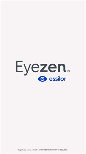 Embrace Essilor® Eyezen® lenses, your go-to solution for reducing eye strain and enhancing visual clarity, tailored for the fast-paced, digitally connected lifestyle. Learn more about Essilor® Eyezen®: https://bityl.co/SxBW Essilor Experts near you: https://bityl.co/SxBX #Eyezen #Essilor Registered under Act 737 | GA8787922-101613 | MDAMD 0061/2024 1. Compared with regular single vision lenses Eyezen® in-Life consumer studies - 3rd Independent parties - [Eyezen® Boost Crizal® Prevencia - 2015 -